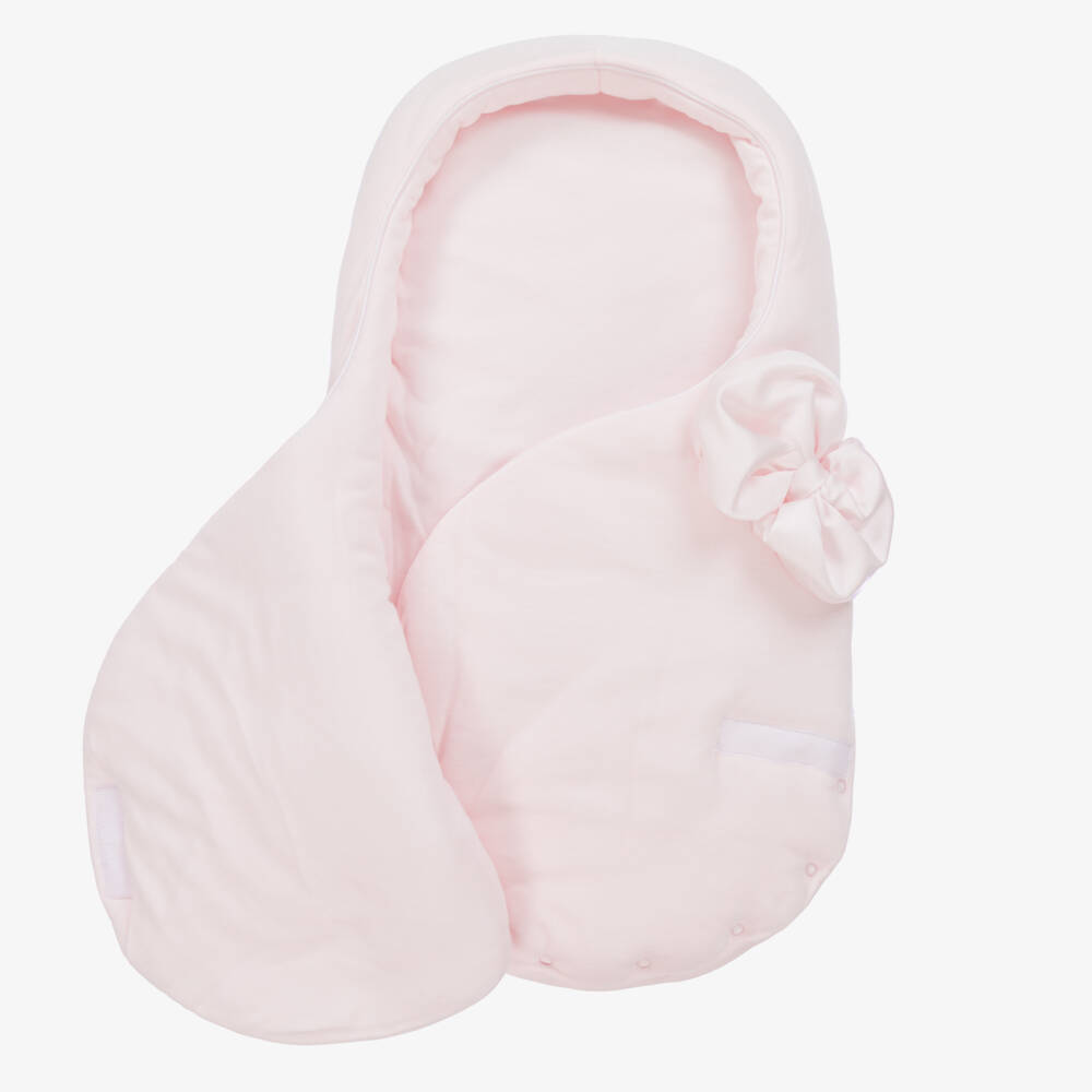Sofija-Baby Girls Pink Velour Nest (69cm) | Childrensalon Outlet