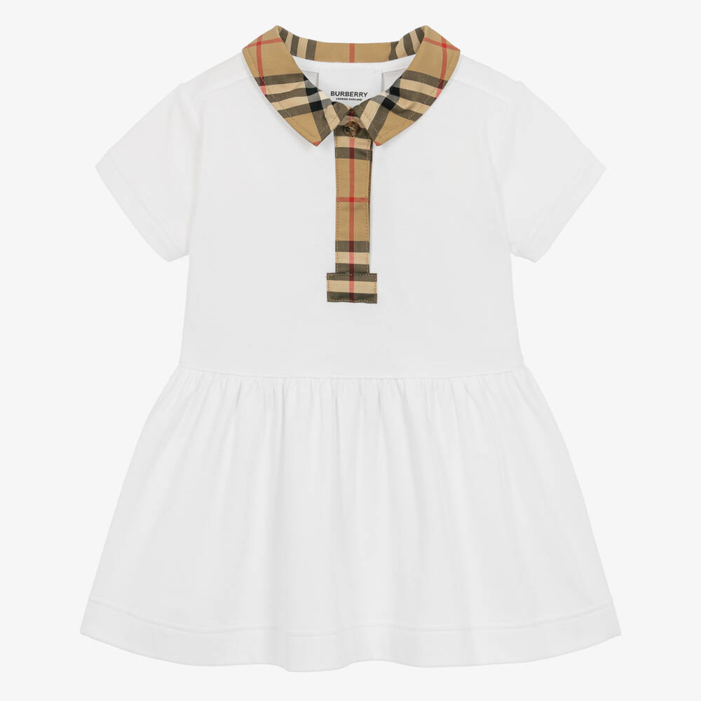 Burberry-Baby Girls Vintage Check Dress | Childrensalon Outlet