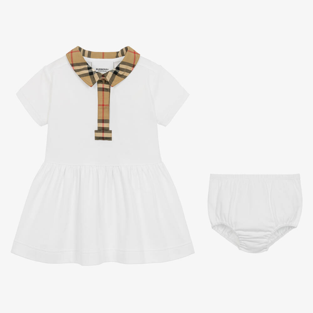 Burberry-Baby Girls Vintage Check Dress | Childrensalon Outlet