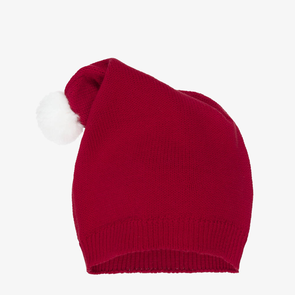 NAME IT-Baby Red Organic Cotton Knitted Santa Hat | Childrensalon Outlet