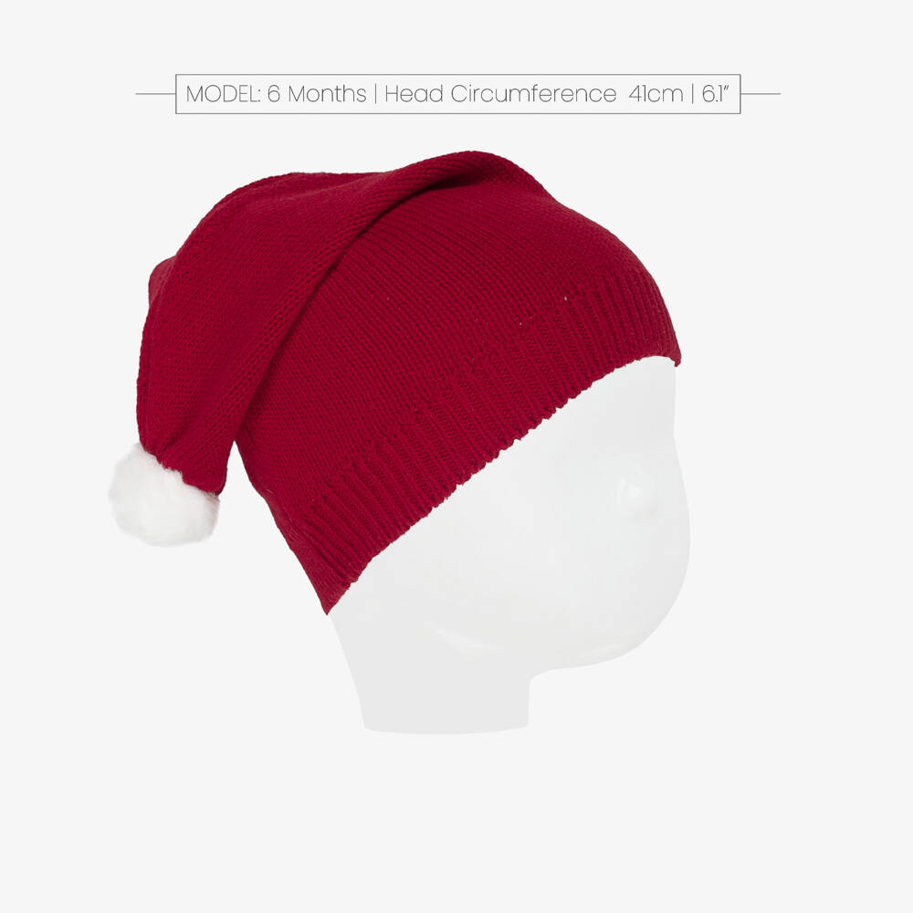NAME IT-Baby Red Organic Cotton Knitted Santa Hat | Childrensalon Outlet
