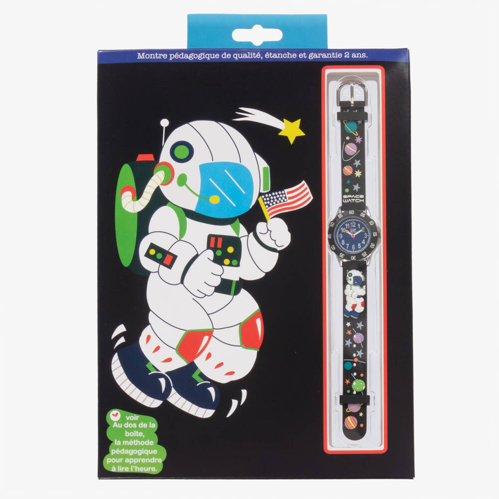 Baby Watch, Paris-Boys Black Space Watch | Childrensalon Outlet