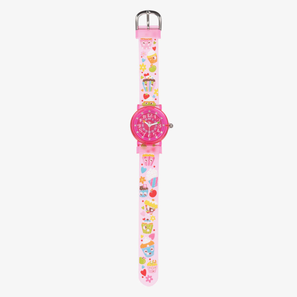 Baby Watch, Paris-Girls Pink Cupcake Watch | Childrensalon Outlet