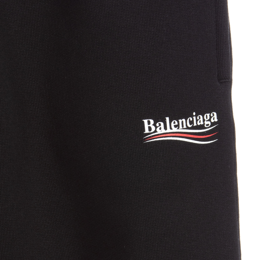 Balenciaga-Black Cotton Logo Joggers | Childrensalon Outlet