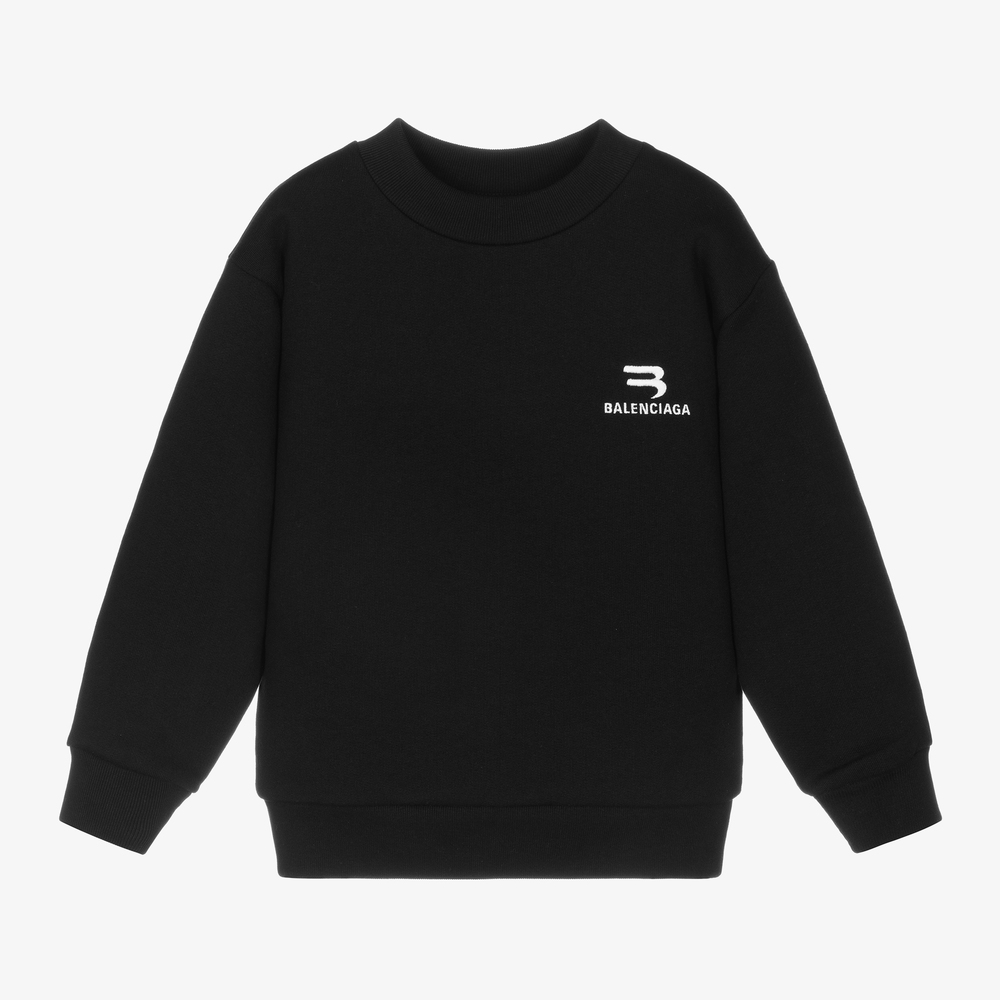 Balenciaga Oversized Allover Logo Sweatshirt in Black for Men  Lyst
