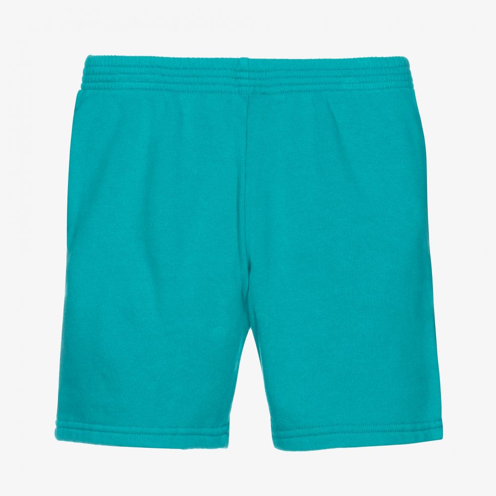 Balenciaga-Blue Cotton Logo Shorts | Childrensalon Outlet