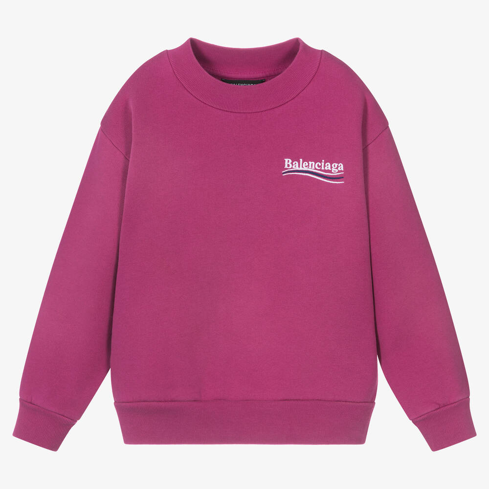 Balenciaga - Fuchsiafarbenes Sweatshirt | Childrensalon