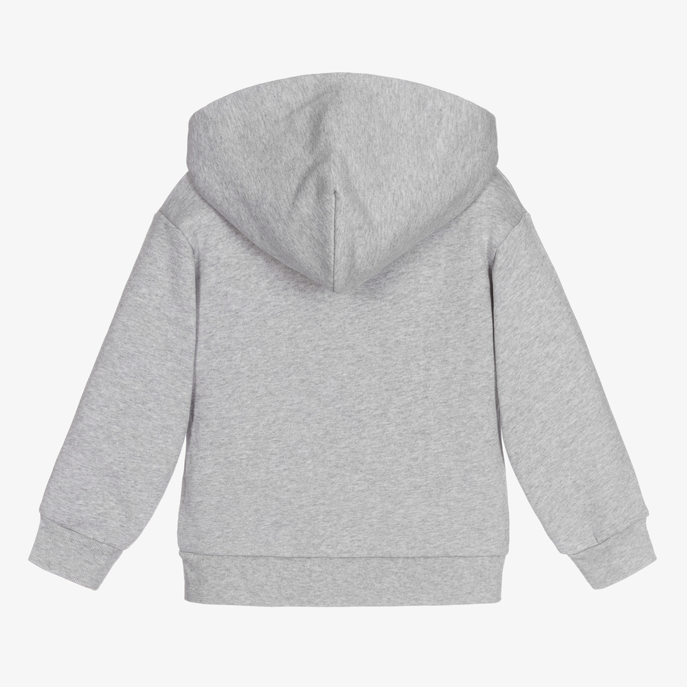 Balenciaga Grey London Cotton Hoodie Childrensalon Outlet