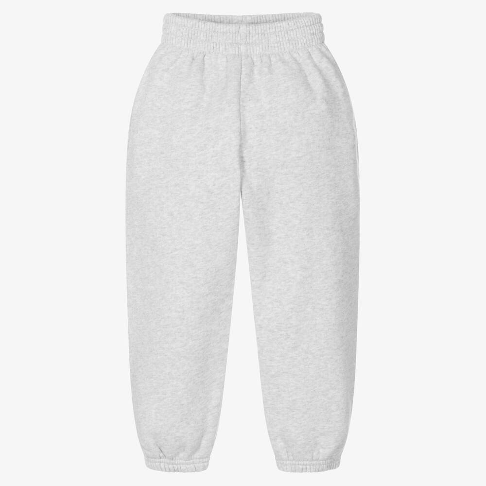 Balenciaga-Grey Marl Cotton Joggers | Childrensalon Outlet
