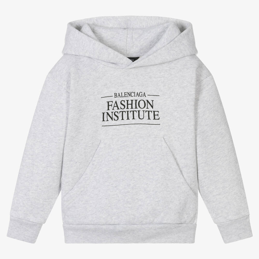 BB Hooded Sweatshirt in Grey  Balenciaga  Mytheresa