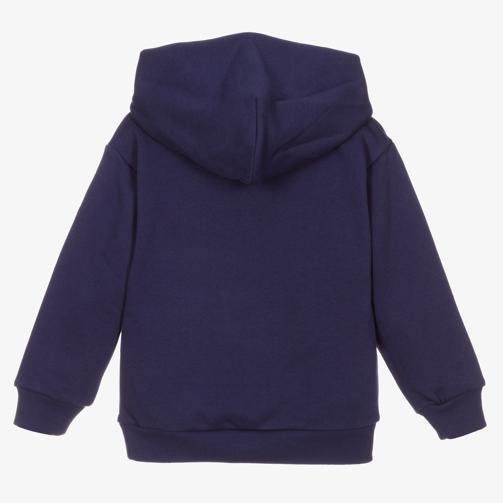 Balenciaga - Navy Blue FREE Logo Hoodie | Childrensalon Outlet