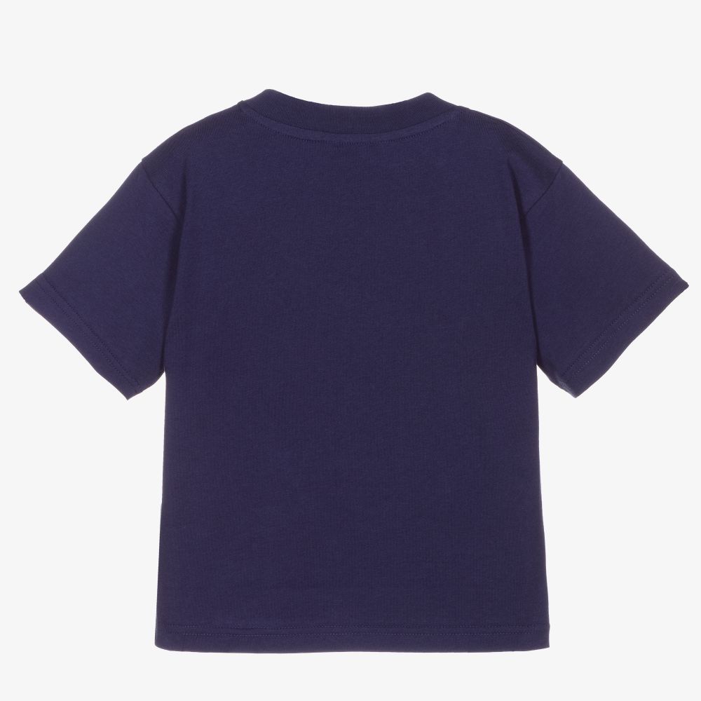 Balenciaga Navy Blue FREE Logo T Shirt Childrensalon Outlet