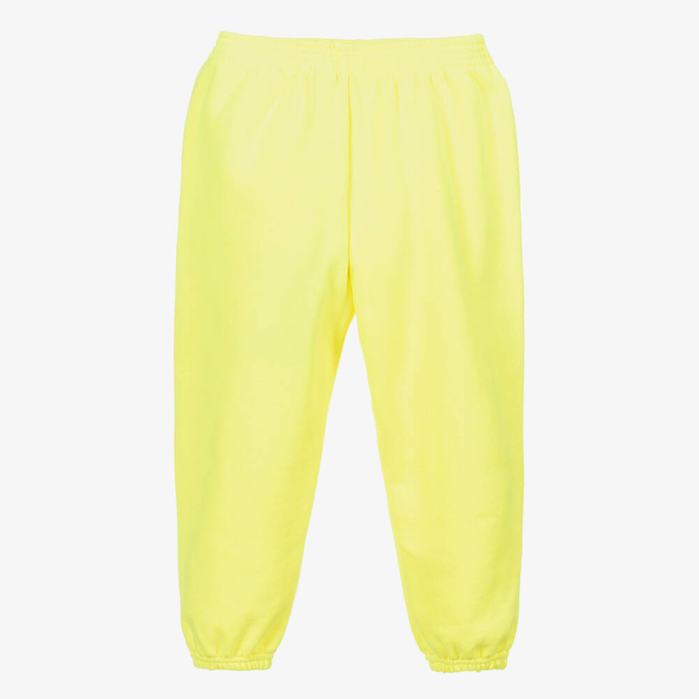 Balenciaga-Neon Yellow Logo Joggers | Childrensalon Outlet