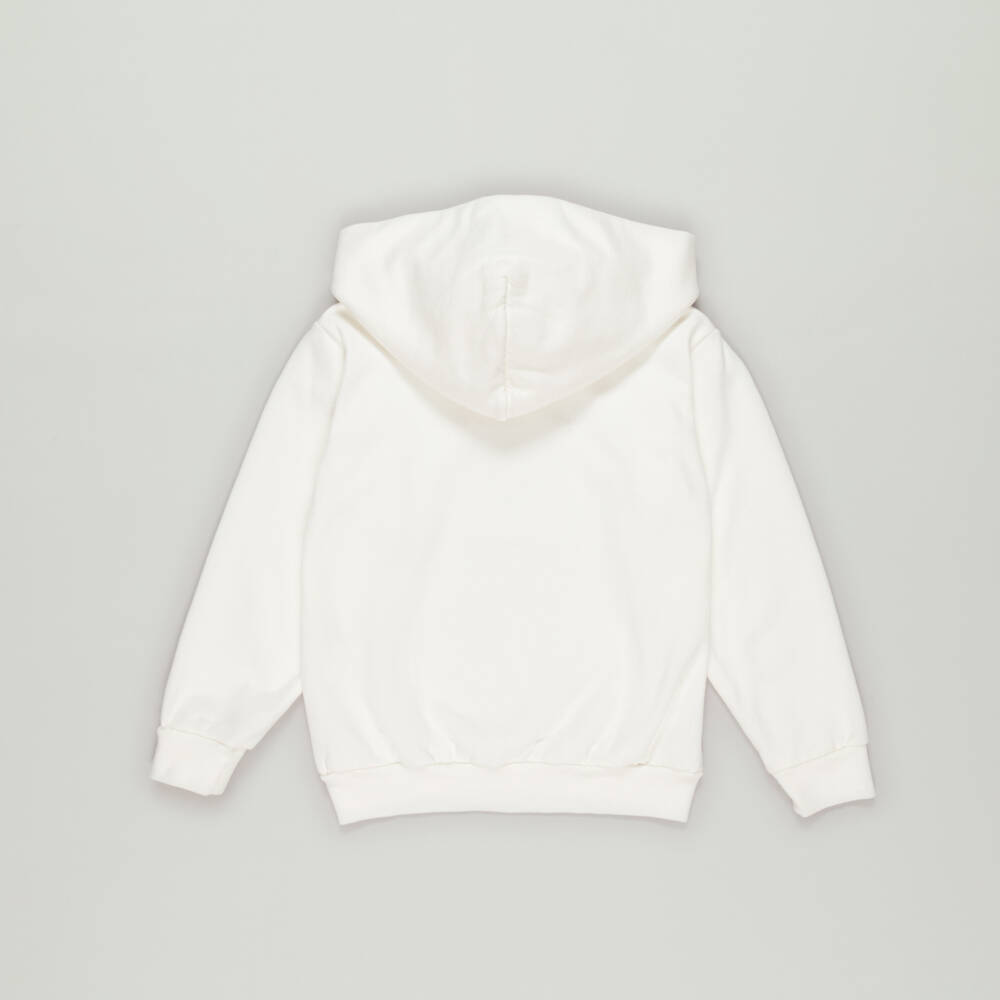 Balenciaga-Preloved White College Logo Hoodie (8 years) | Childrensalon Outlet