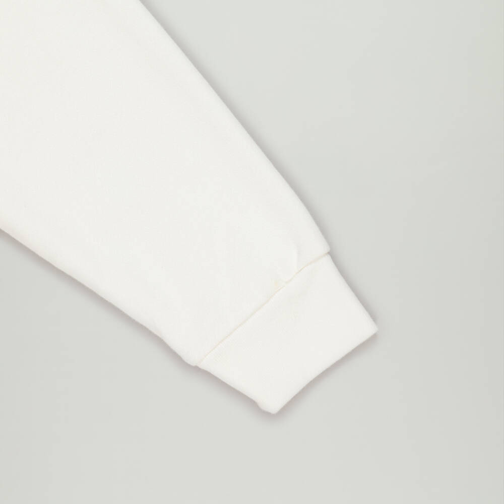 Balenciaga-Preloved White College Logo Hoodie (8 years) | Childrensalon Outlet