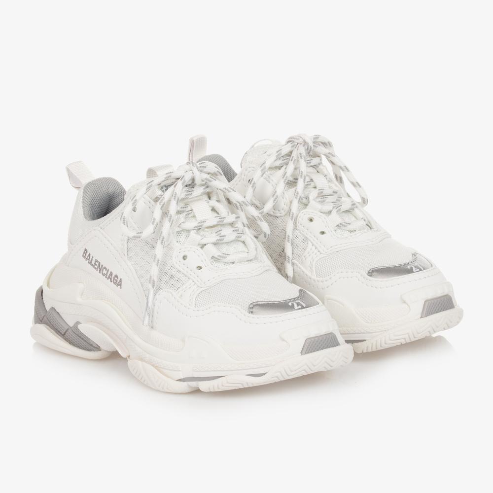 Balenciaga triple s white hot sale cheap