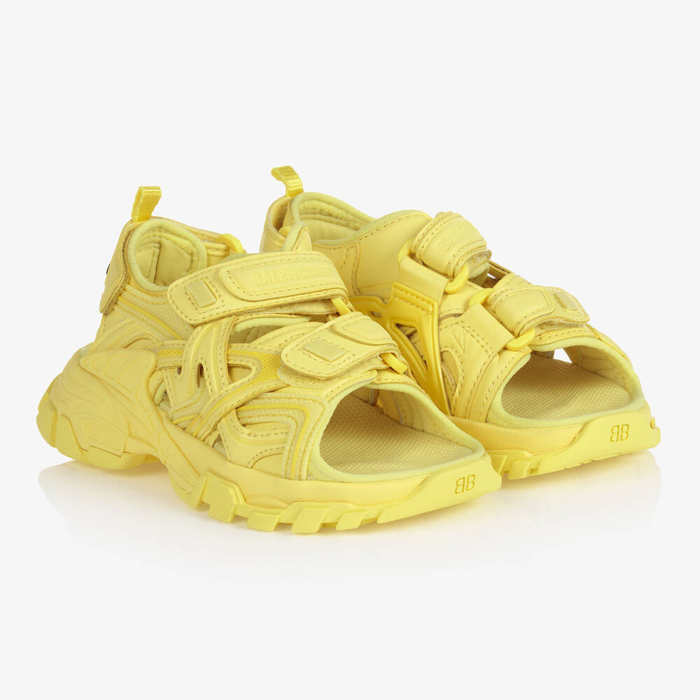 Balenciaga - Sandales de sport jaunes | Childrensalon