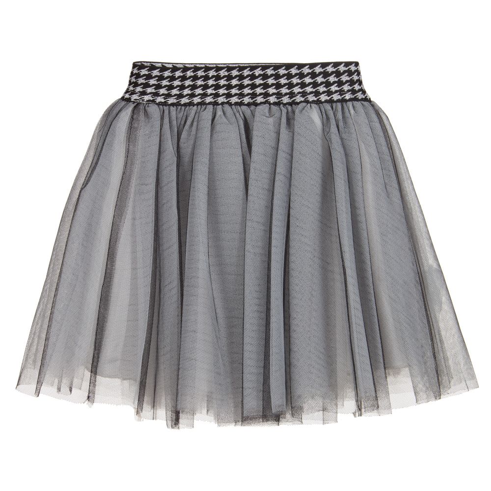 Balloon Chic - Black & Grey Tulle Skirt | Childrensalon Outlet