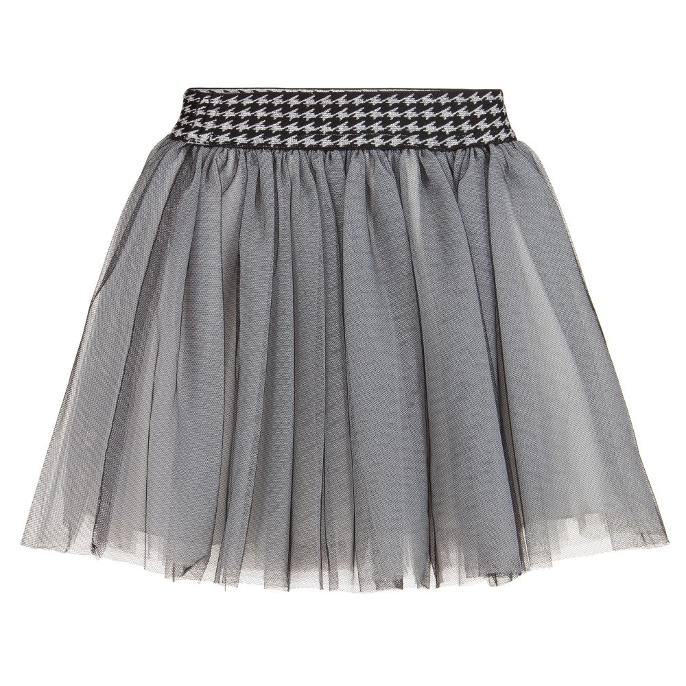 Balloon Chic - Black & Grey Tulle Skirt | Childrensalon