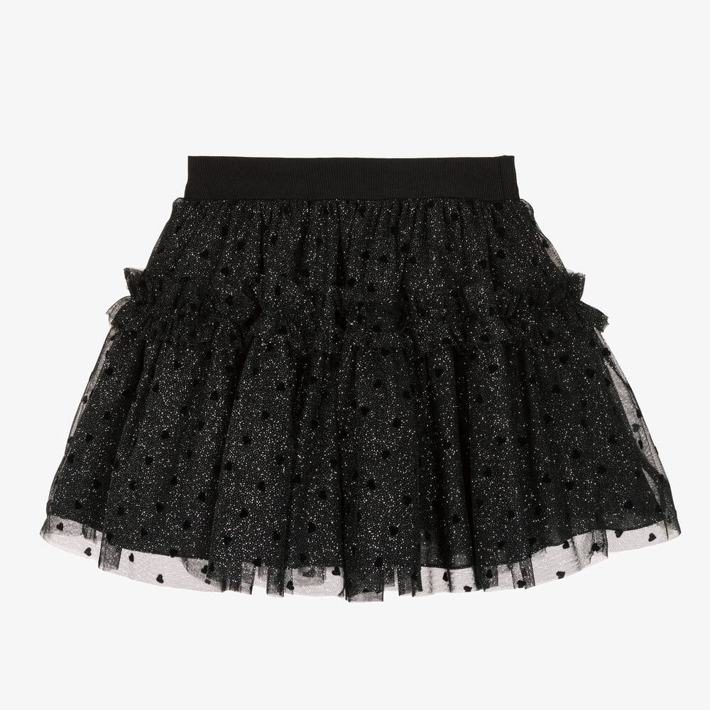 Balloon Chic - Jupe noire scintillante en tulle fille | Childrensalon