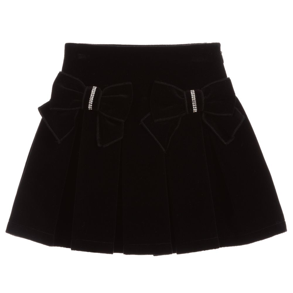 Black velvet tennis online skirt