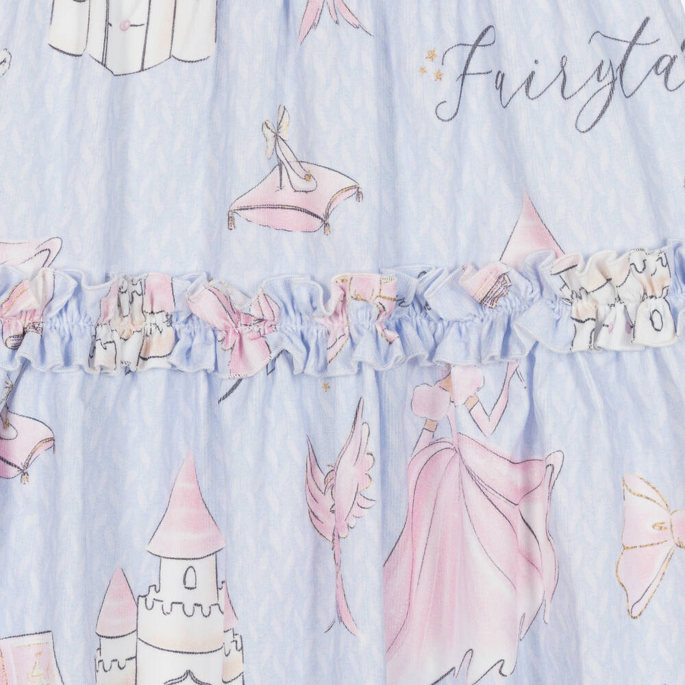 Balloon Chic-Girls Blue Cotton Fairytale Dress | Childrensalon Outlet