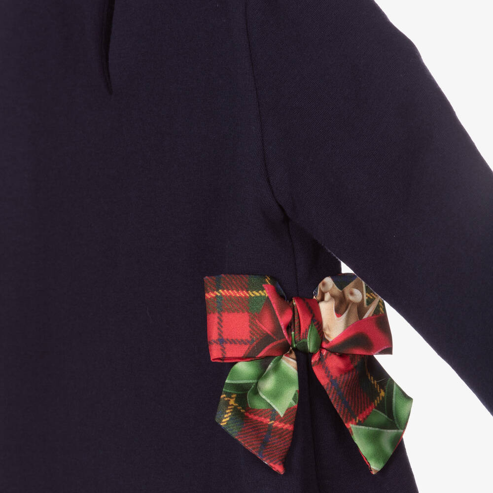 Balloon Chic-Girls Blue Cotton Sweatshirt | Childrensalon Outlet