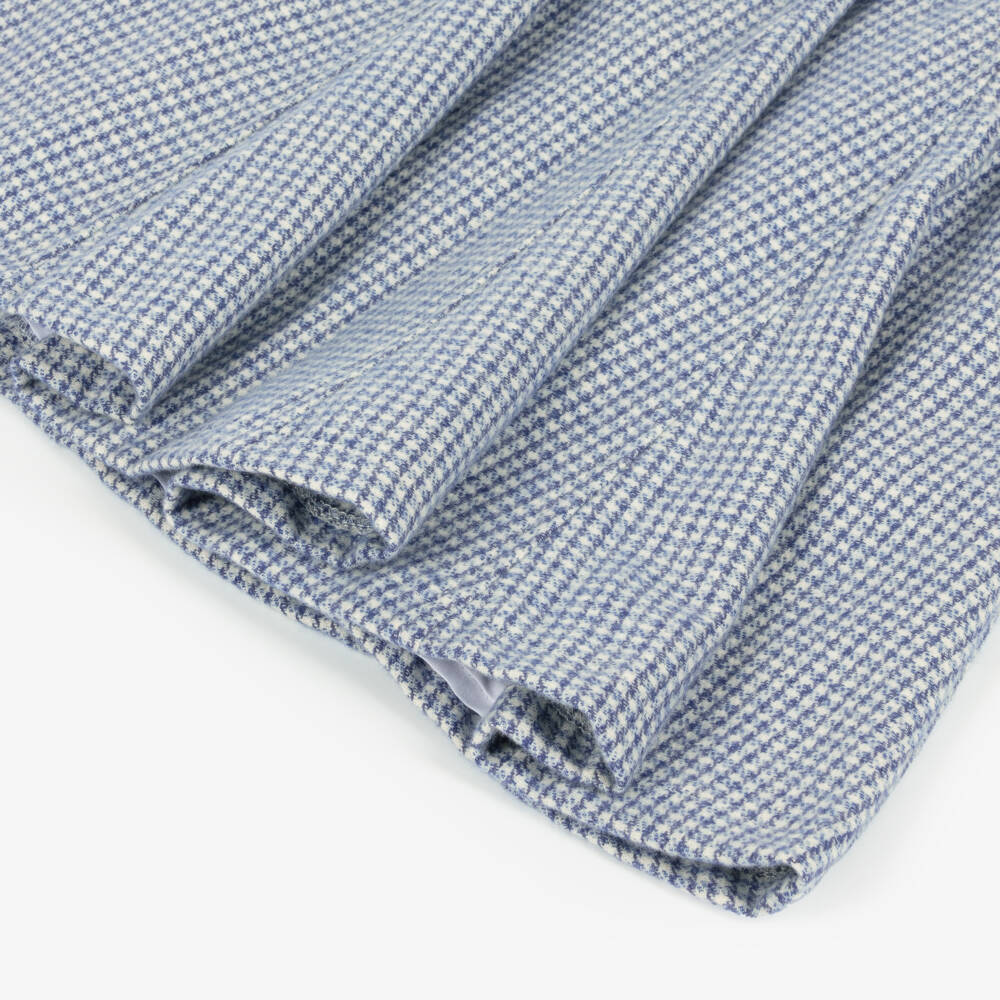 Balloon Chic-Girls Blue Plaid Cotton Dress | Childrensalon Outlet
