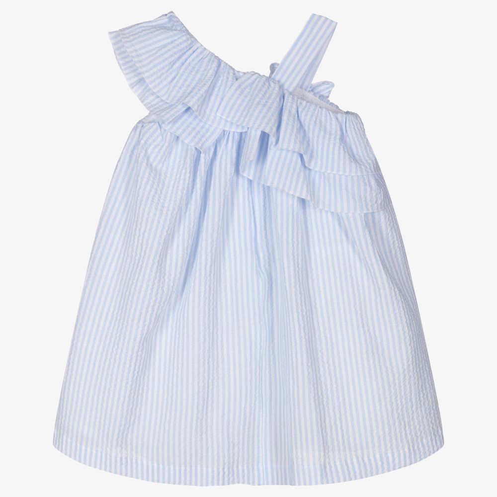 Balloon Chic-Girls Blue Striped Dress | Childrensalon Outlet