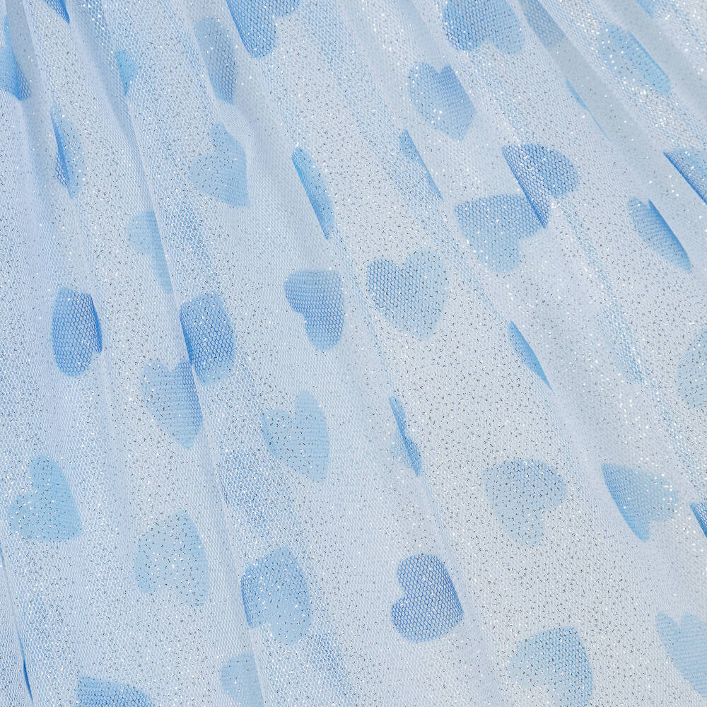 Balloon Chic-Girls Blue Tulle Heart Dress | Childrensalon Outlet