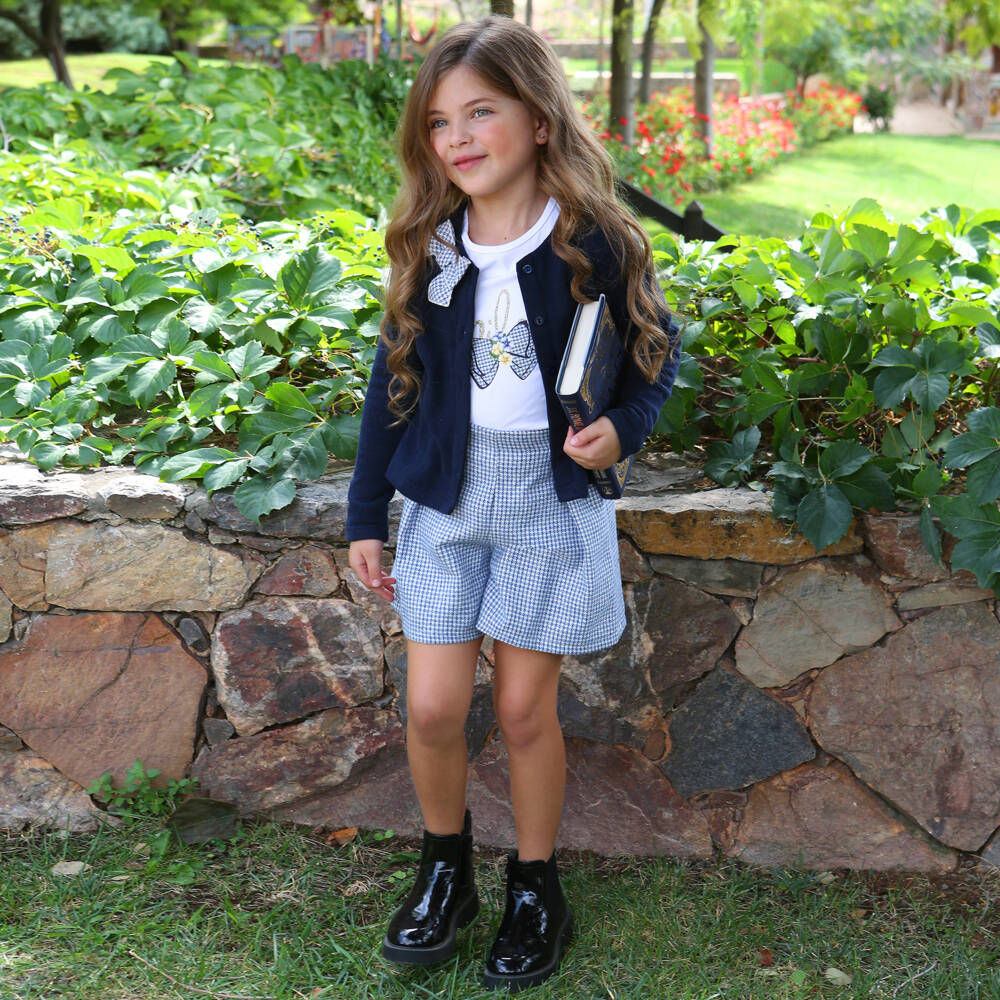 Balloon Chic-Girls Cotton Top with Bow Print | Childrensalon Outlet