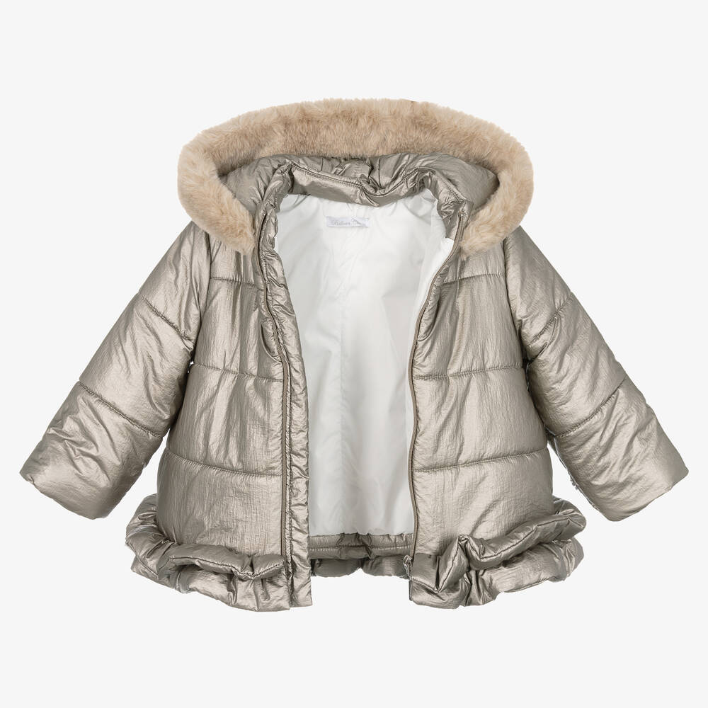 Zara gold puffer jacket on sale