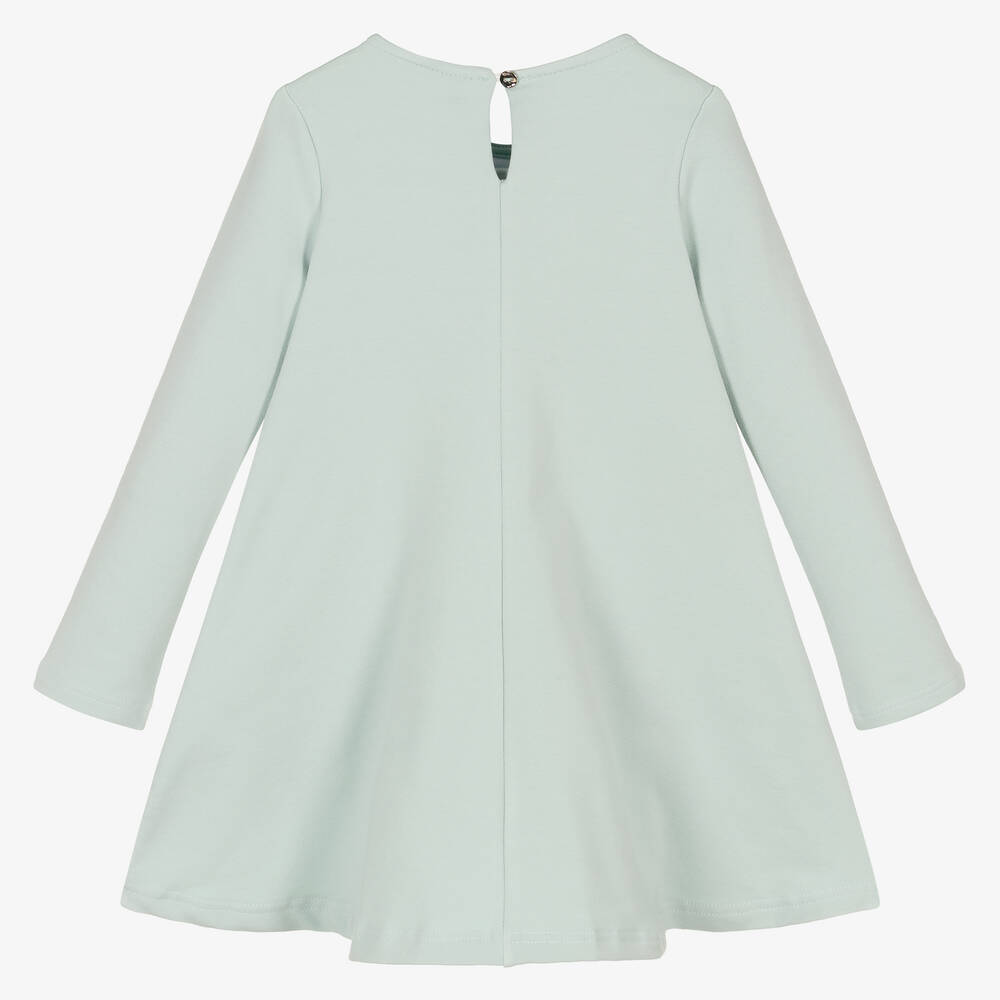 Balloon Chic-Girls Green Bag Print Dress | Childrensalon Outlet