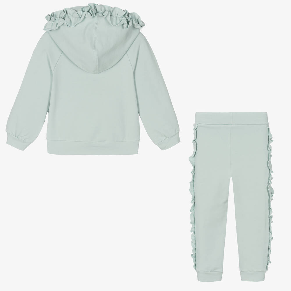 Balloon Chic-Girls Green Bunny Tracksuit | Childrensalon Outlet