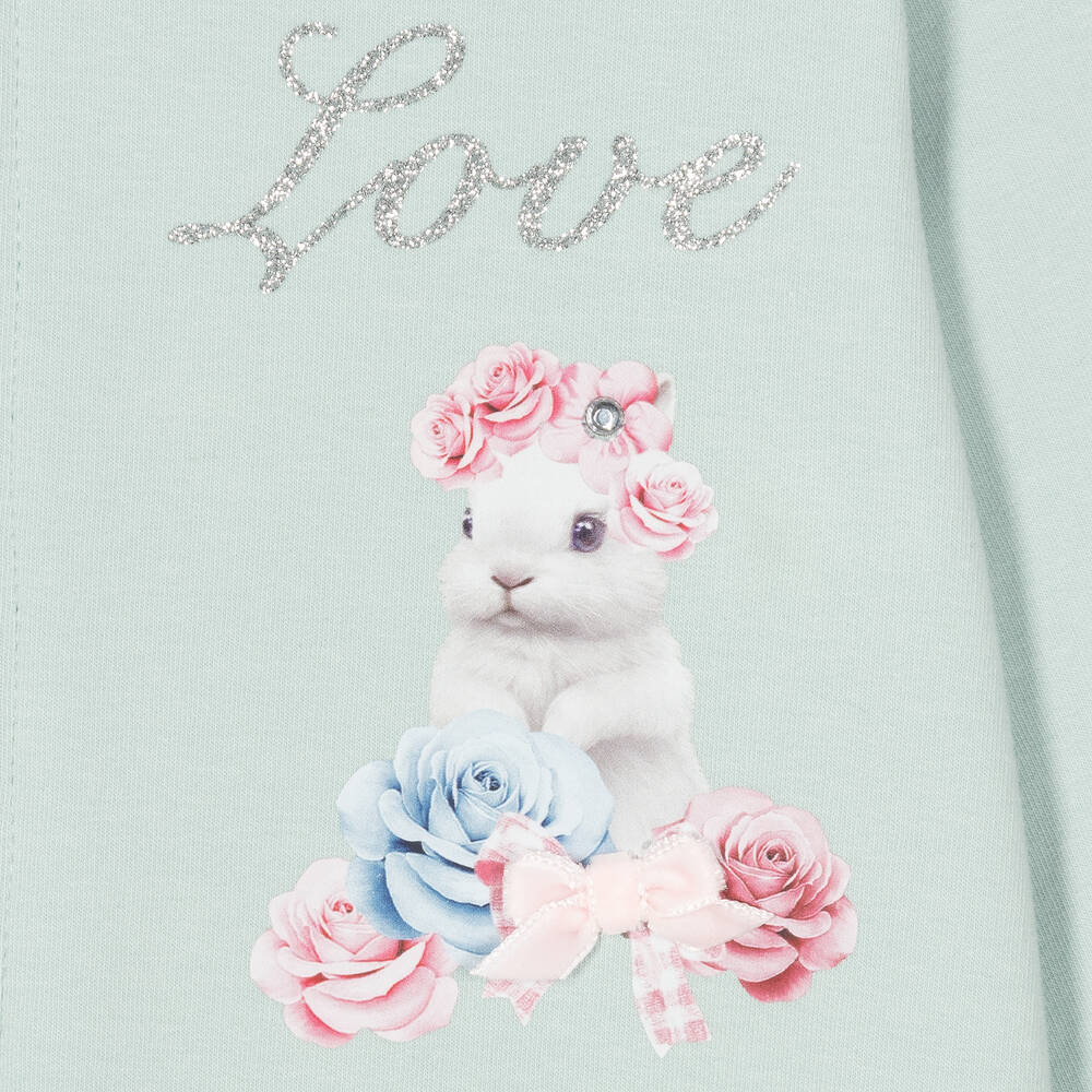 Balloon Chic-Girls Green Bunny Tracksuit | Childrensalon Outlet