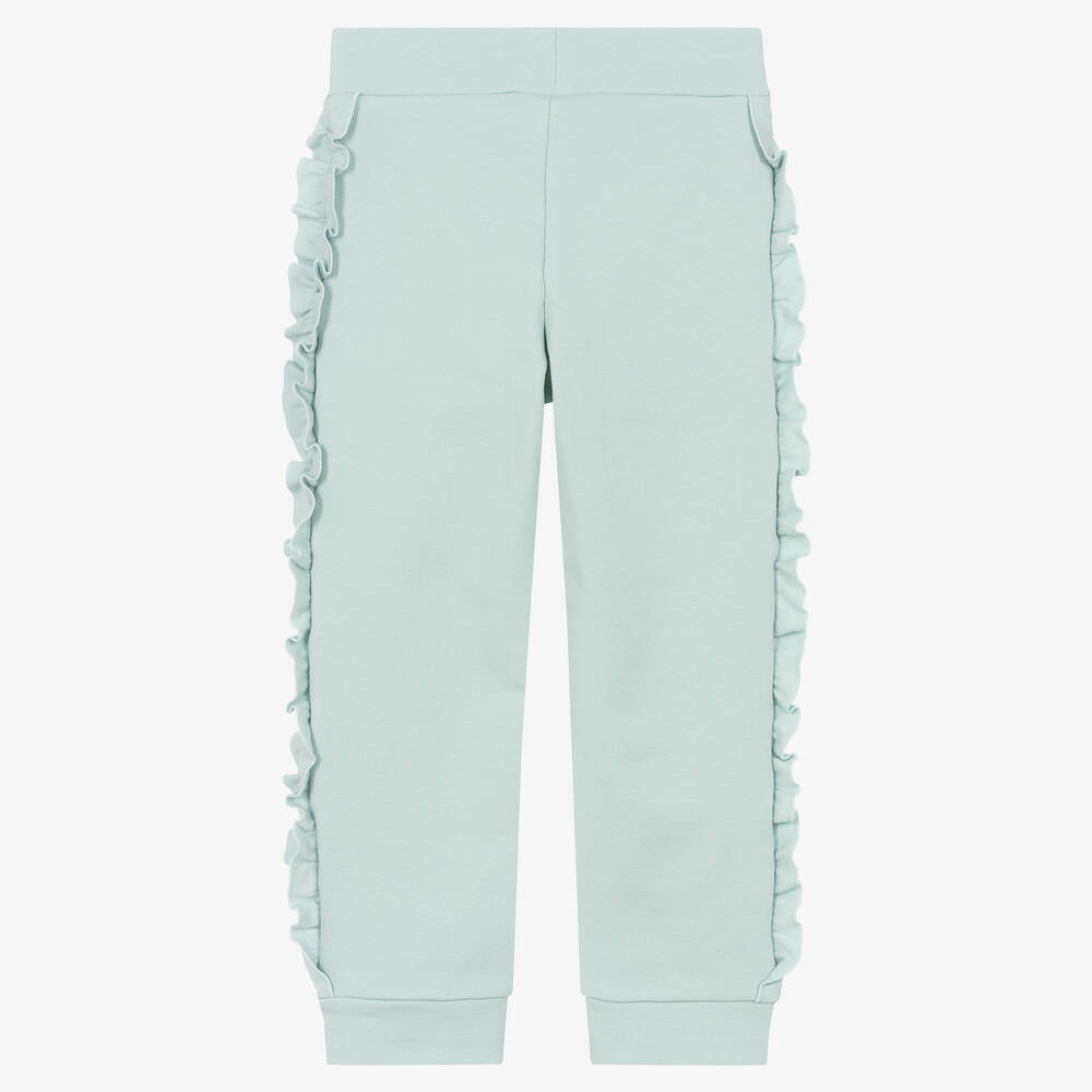 Balloon Chic-Girls Green Cotton Trousers | Childrensalon Outlet