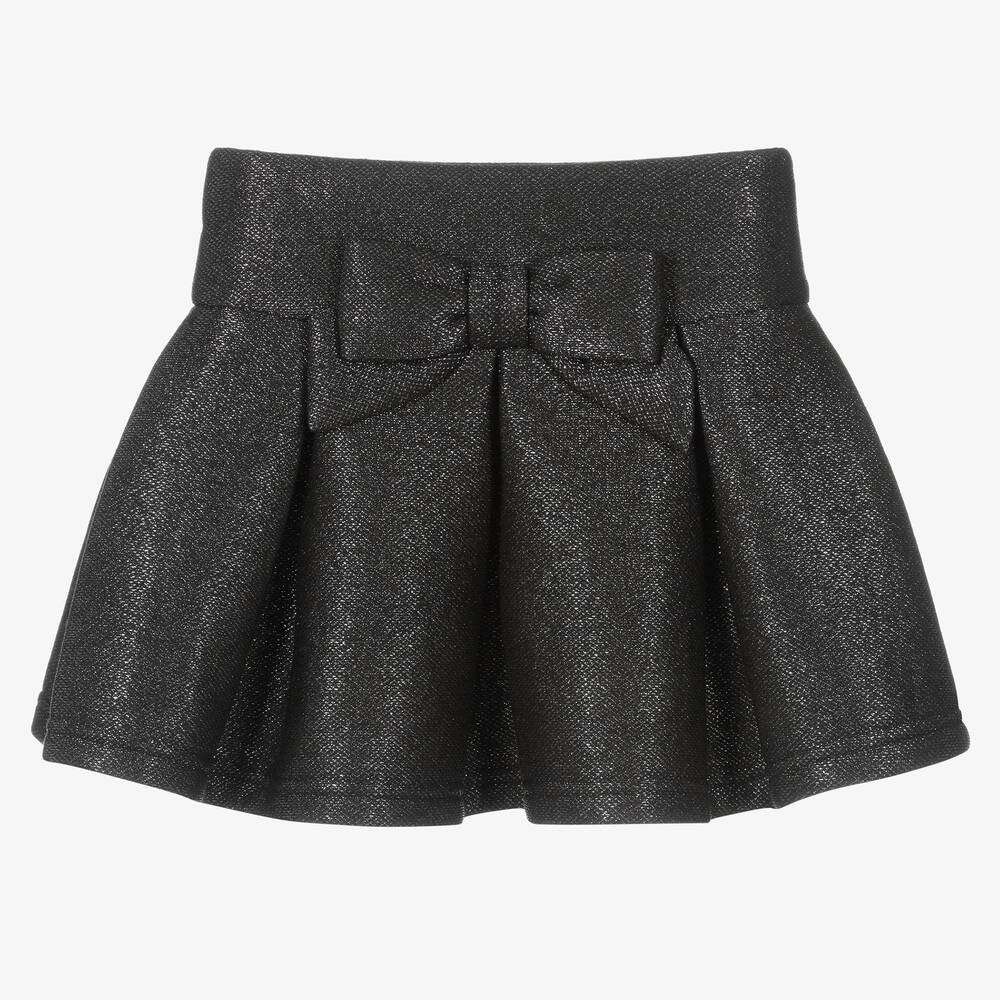 Balloon Chic - Girls Grey Metallic Skirt | Childrensalon