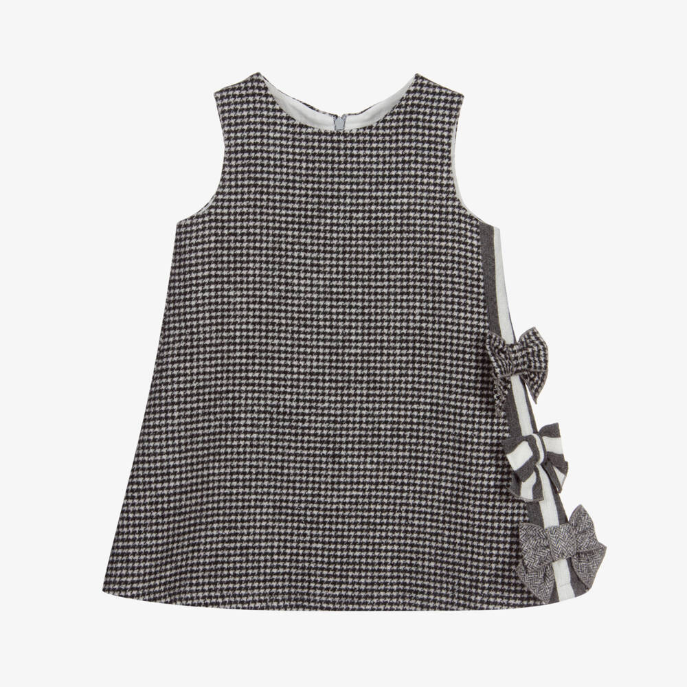 Balloon Chic-Girls Grey Wool Dress | Childrensalon Outlet