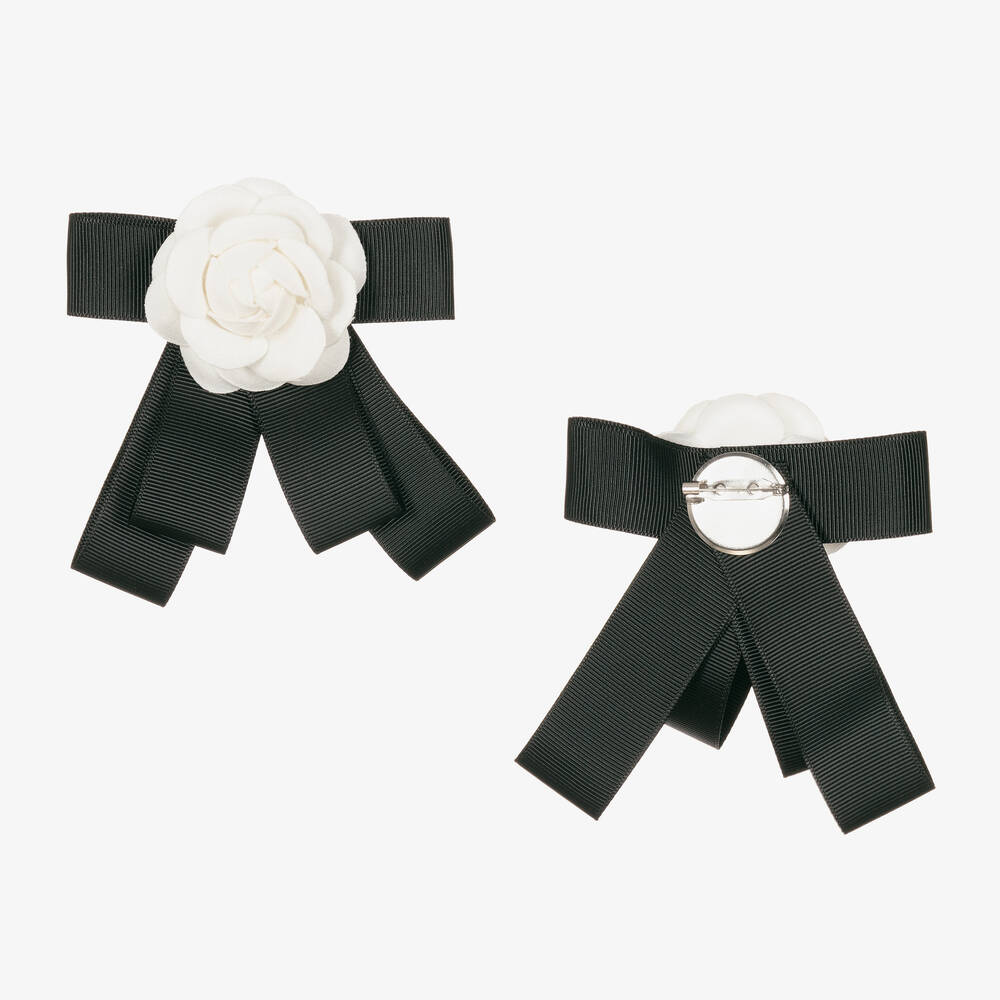 Balloon Chic-Girls Ivory & Black Tulle Dress | Childrensalon Outlet