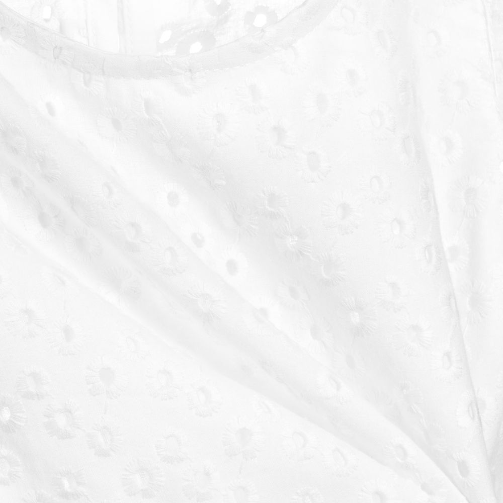 Balloon Chic-بلوز قطن لون عاجي للبنات | Childrensalon Outlet