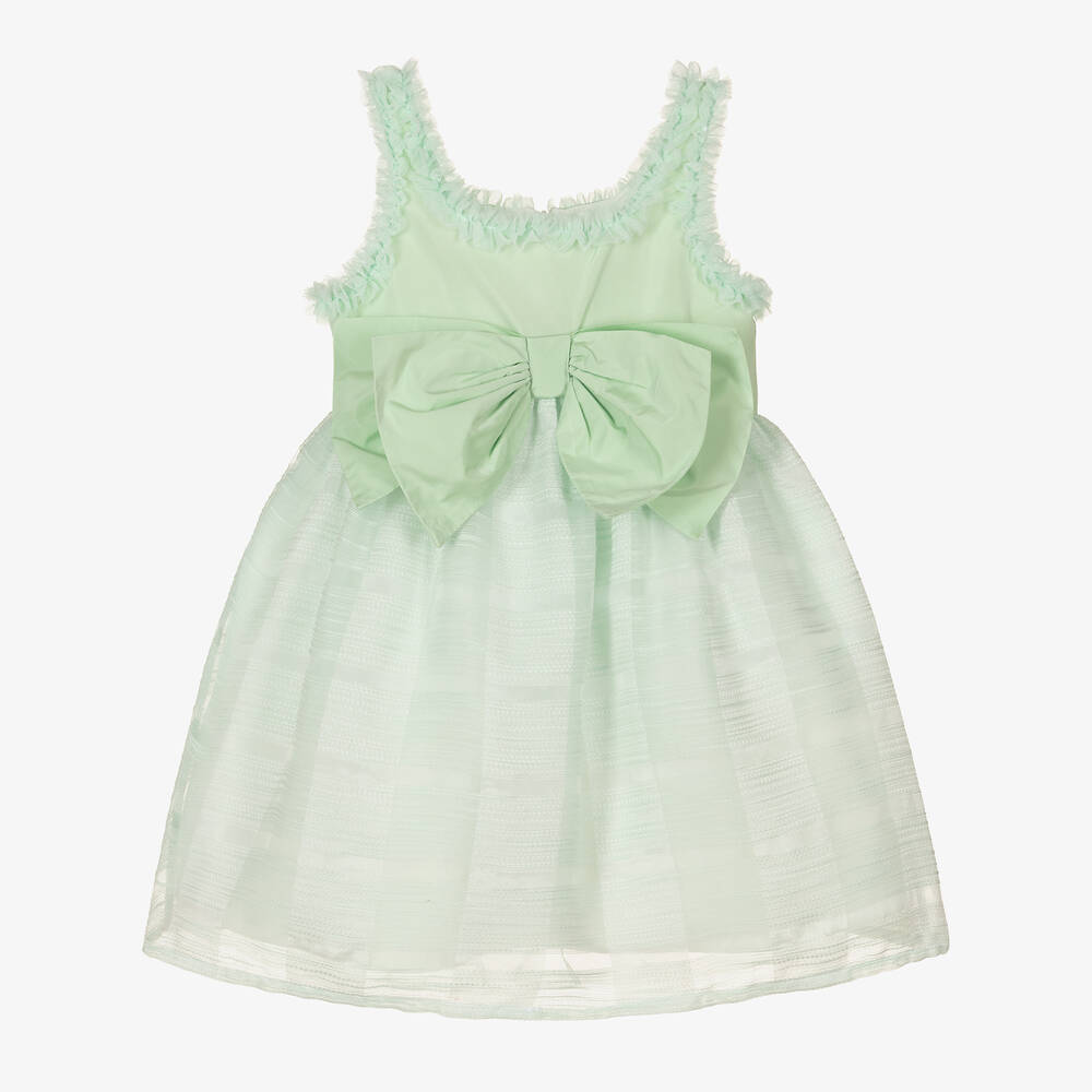 Balloon Chic - فستان قطن وتول لون أخضر نعناعي | Childrensalon