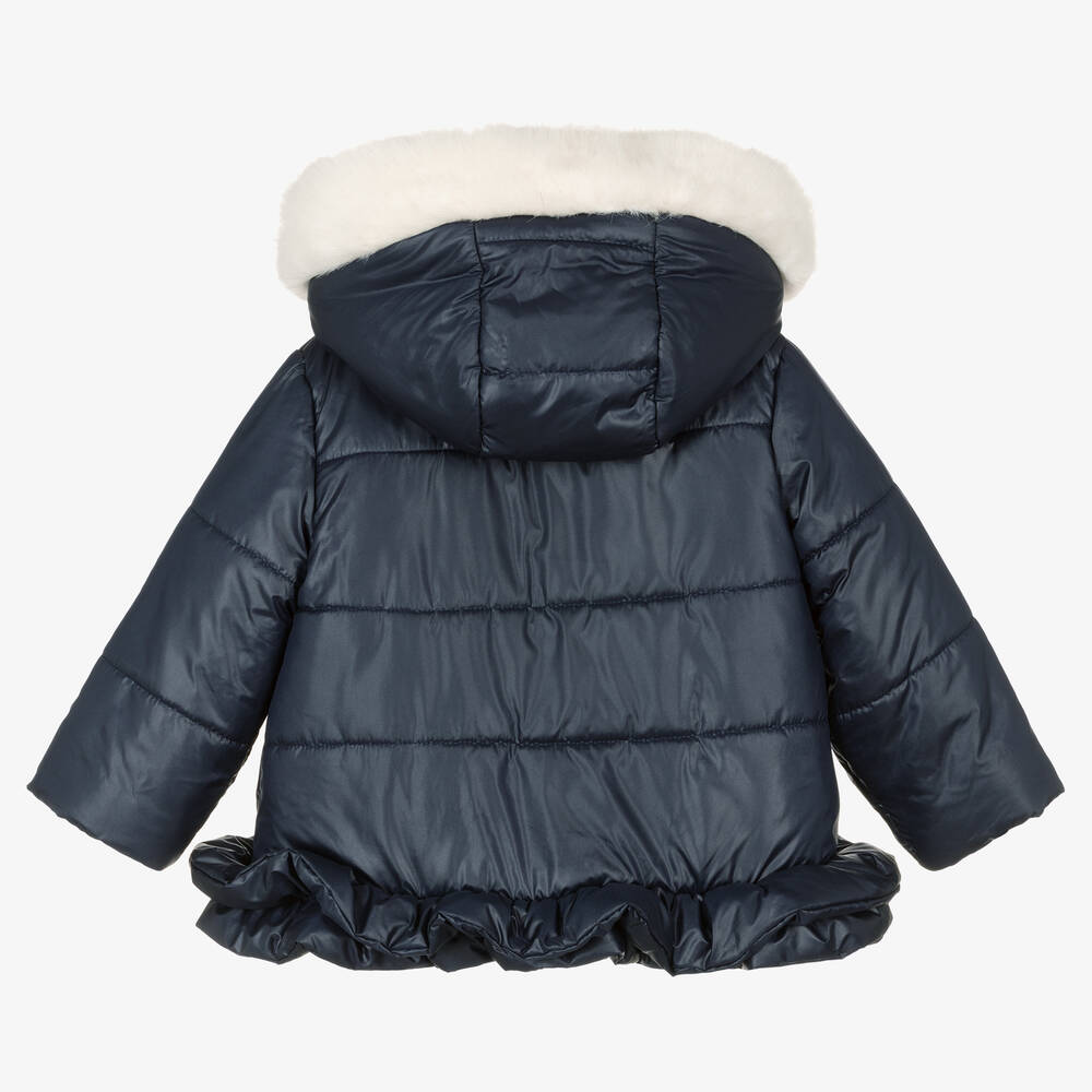 Balloon Chic-Girls Navy Blue Padded Jacket | Childrensalon Outlet