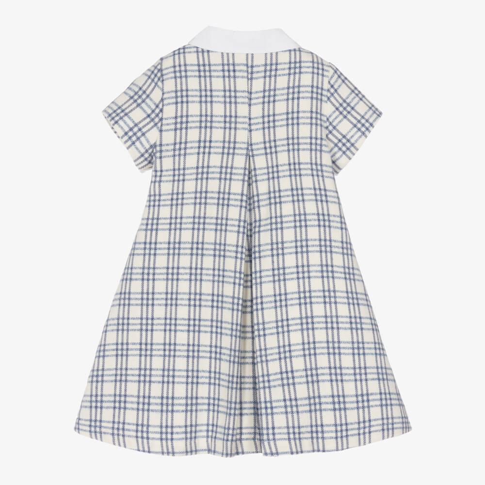 Balloon Chic-Girls Navy & Ivory Plaid Dress | Childrensalon Outlet