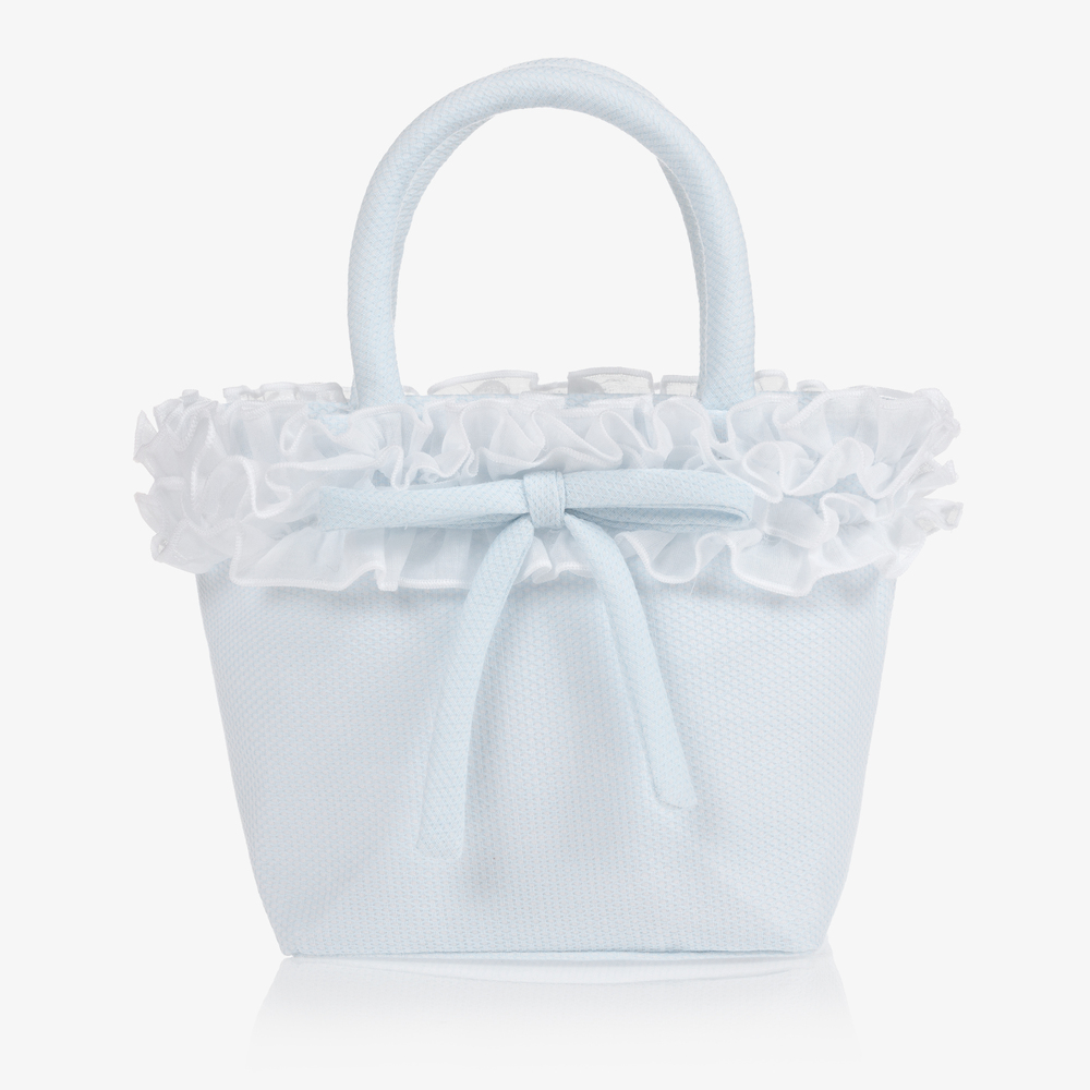Balloon Chic - Girls Pale Blue Handbag (20cm) | Childrensalon