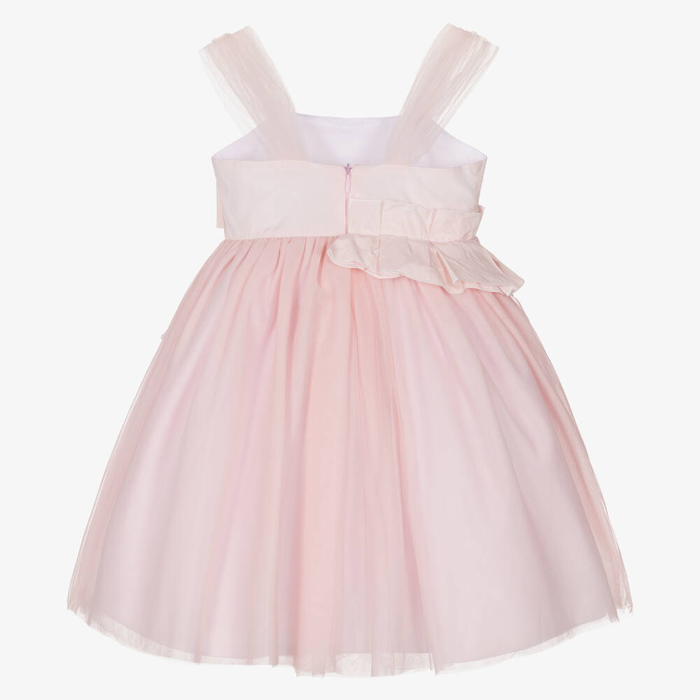 Balloon Chic-Розовое платье из тюля с цветком | Childrensalon Outlet