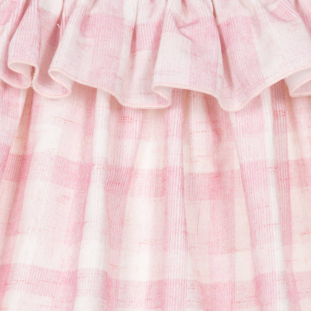 Balloon Chic-Girls Pink Checked Cotton Dress | Childrensalon Outlet