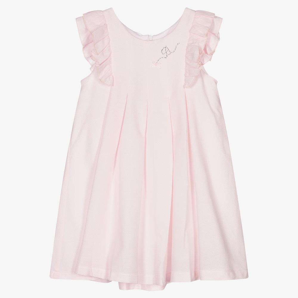 Balloon Chic - Girls Pink Cotton Dress | Childrensalon