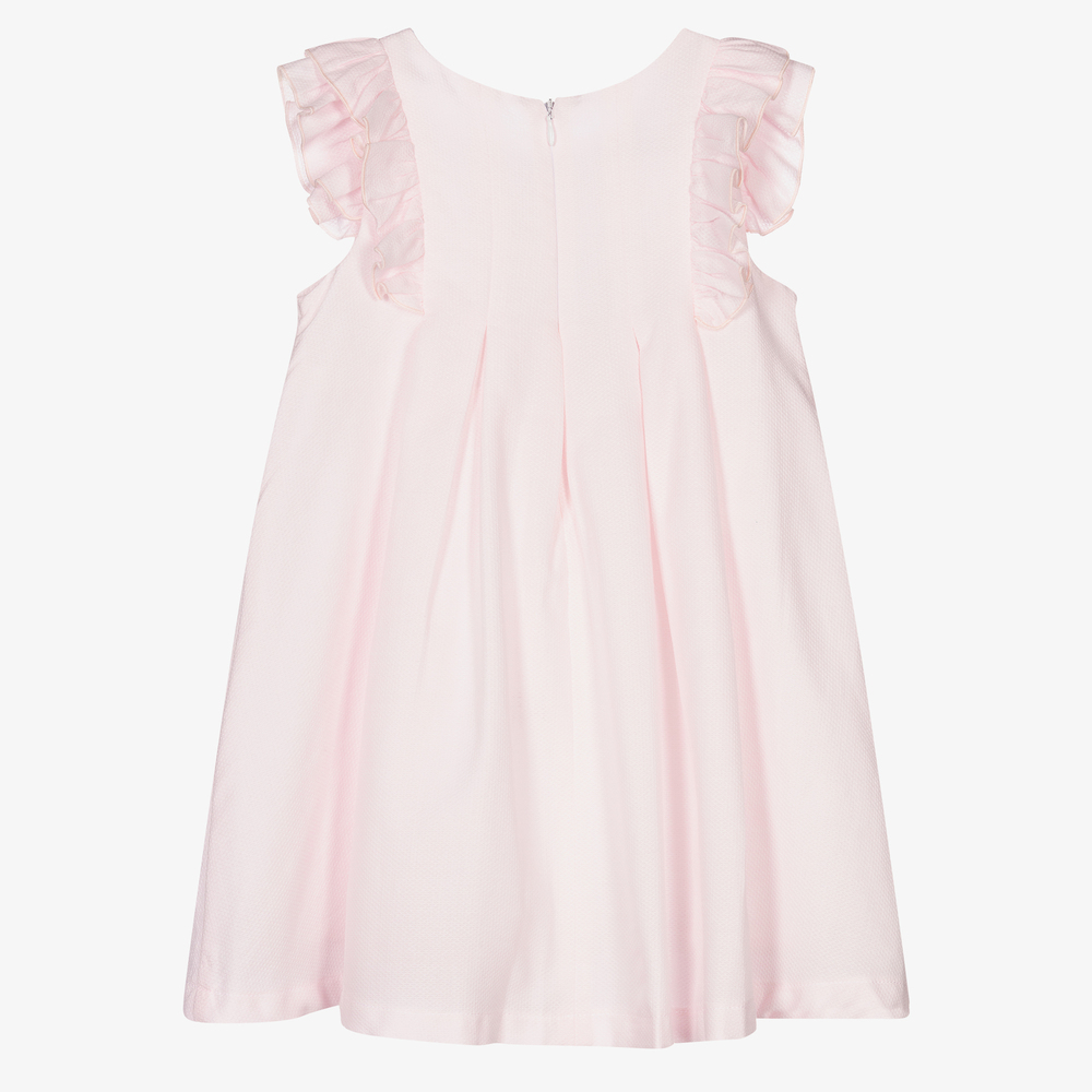 Balloon Chic - Girls Pink Cotton Dress | Childrensalon Outlet