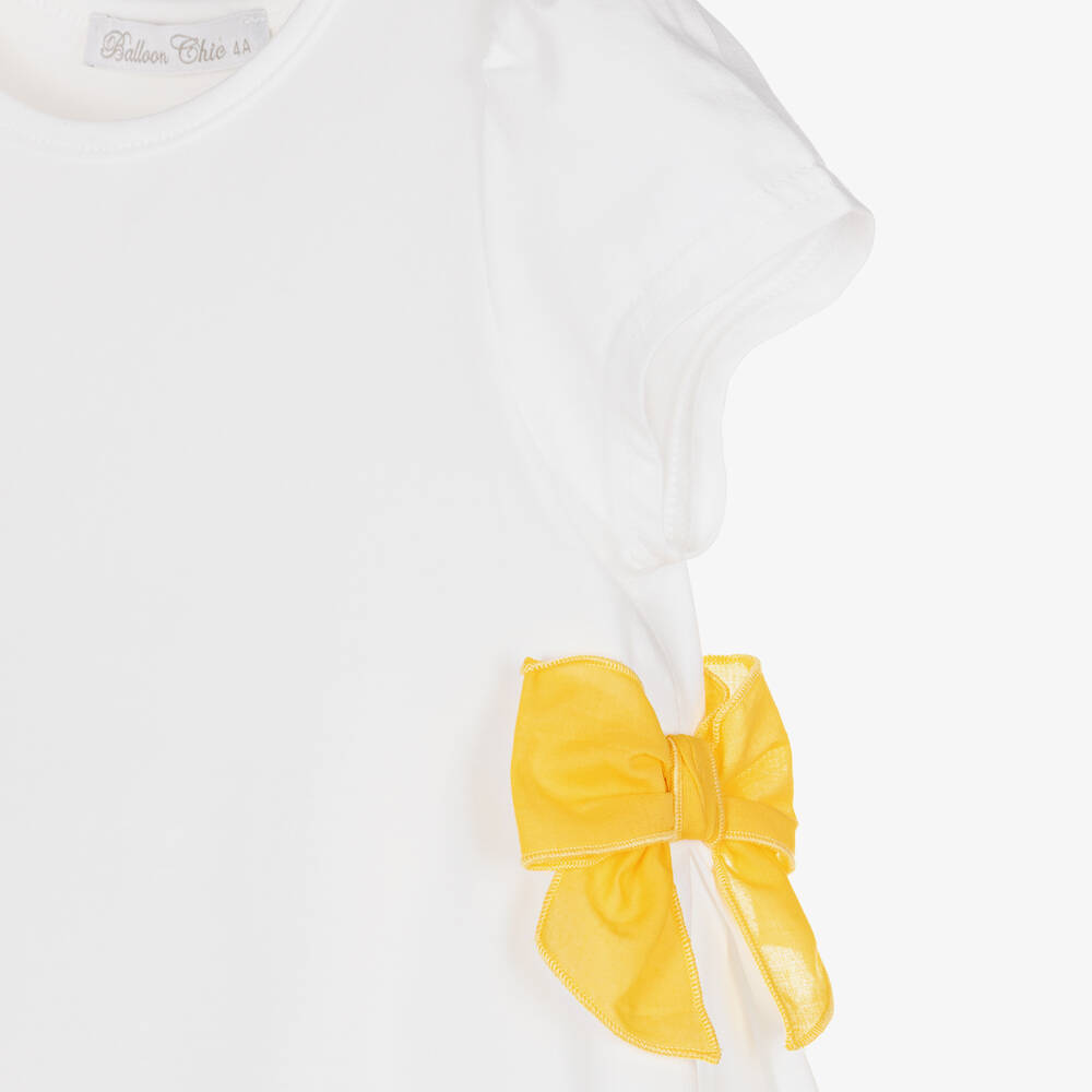 Balloon Chic-Розовый топ с цветами и легинсы из хлопка для девочек | Childrensalon Outlet