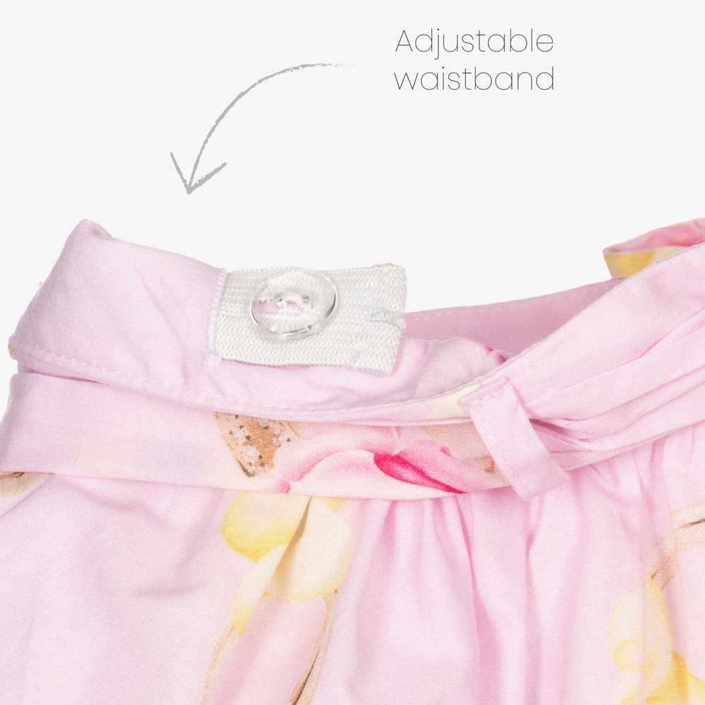 Balloon Chic-Girls Pink Cotton Skirt | Childrensalon Outlet